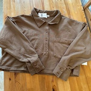 Good American Crop sweater